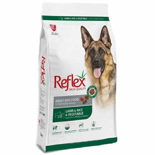 غذای خشک سگ باطعم بره،برنج و سبزیجات رفلکس