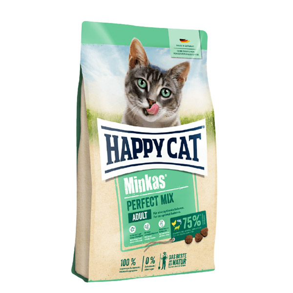 غذای خشک گربه مینکاس میکس هپی کت