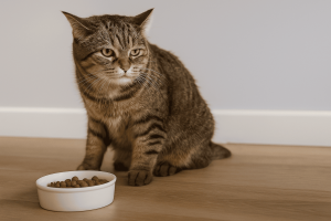 چرا گربه‌ام غذا نمی‌خوره؟ تمام دلایل بی‌اشتهایی در گربه‌های خانگی + راه‌حل‌ها