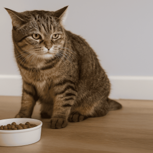 چرا گربه‌ام غذا نمی‌خوره؟ تمام دلایل بی‌اشتهایی در گربه‌های خانگی + راه‌حل‌ها